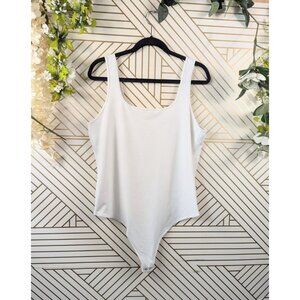Abercrombie & Fitch Womens Tank Bodysuit White Soft AF Collection Sleeveless XXL